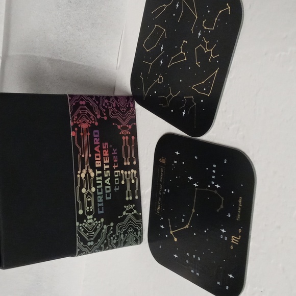 Tagtek Other - Constellation Zodiac Coasters Circuit Board Coasters Set of 4